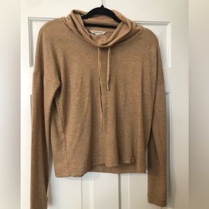 Banana Republic tan cowl neck sweater